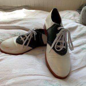Black and White Saddle Shoes